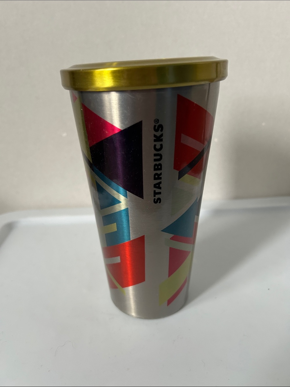 Starbucks RETRO style -Metallic Multi-Color Stainless Steel Travel Tumbler -